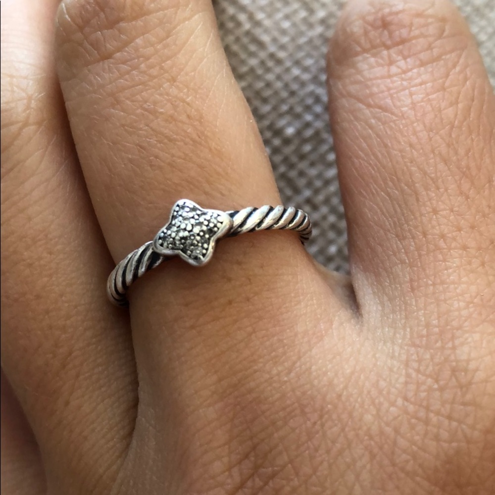 David Yurman - Quatrefoil Ring with Diamonds